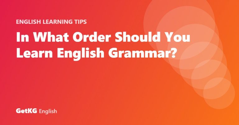In What Order Should You Learn English Grammar?